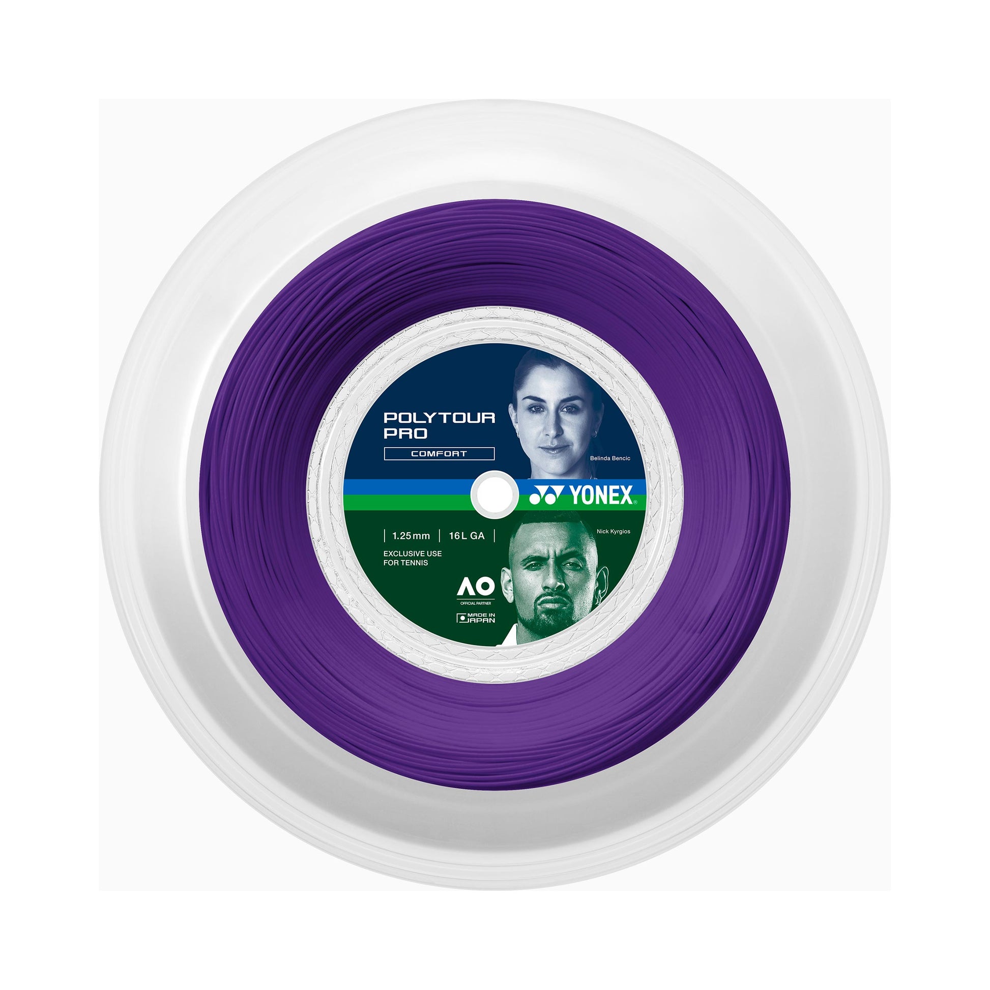 Yonex Poly Tour Pro Midnight Purple Bobinas de cordaje 200m - lila
