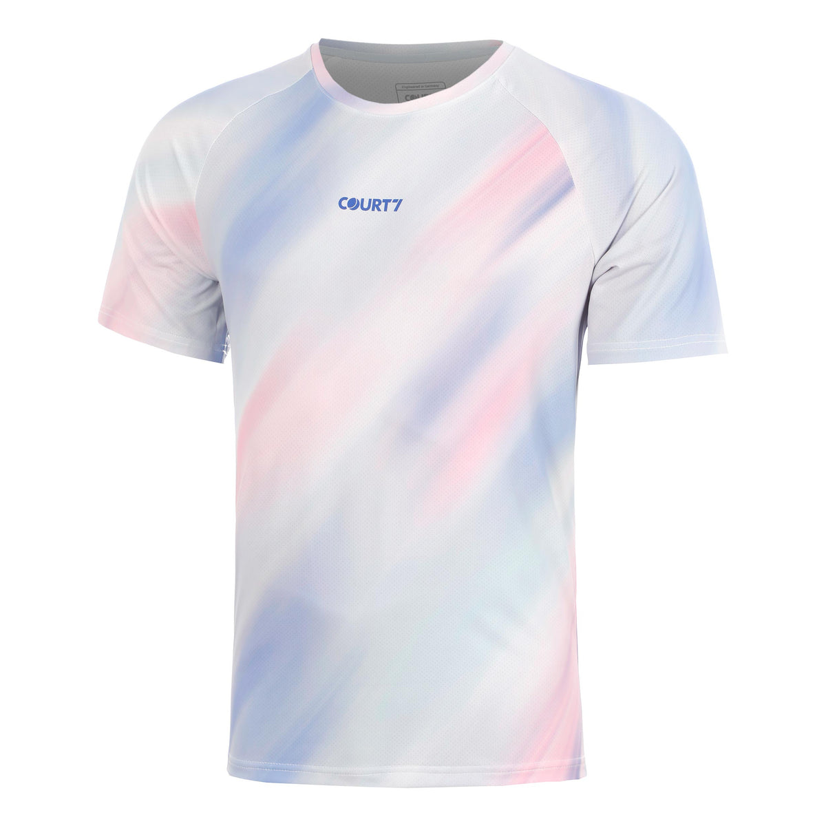 COURT7 Performance Camiseta de manga corta Hombres - blanco, multicolor