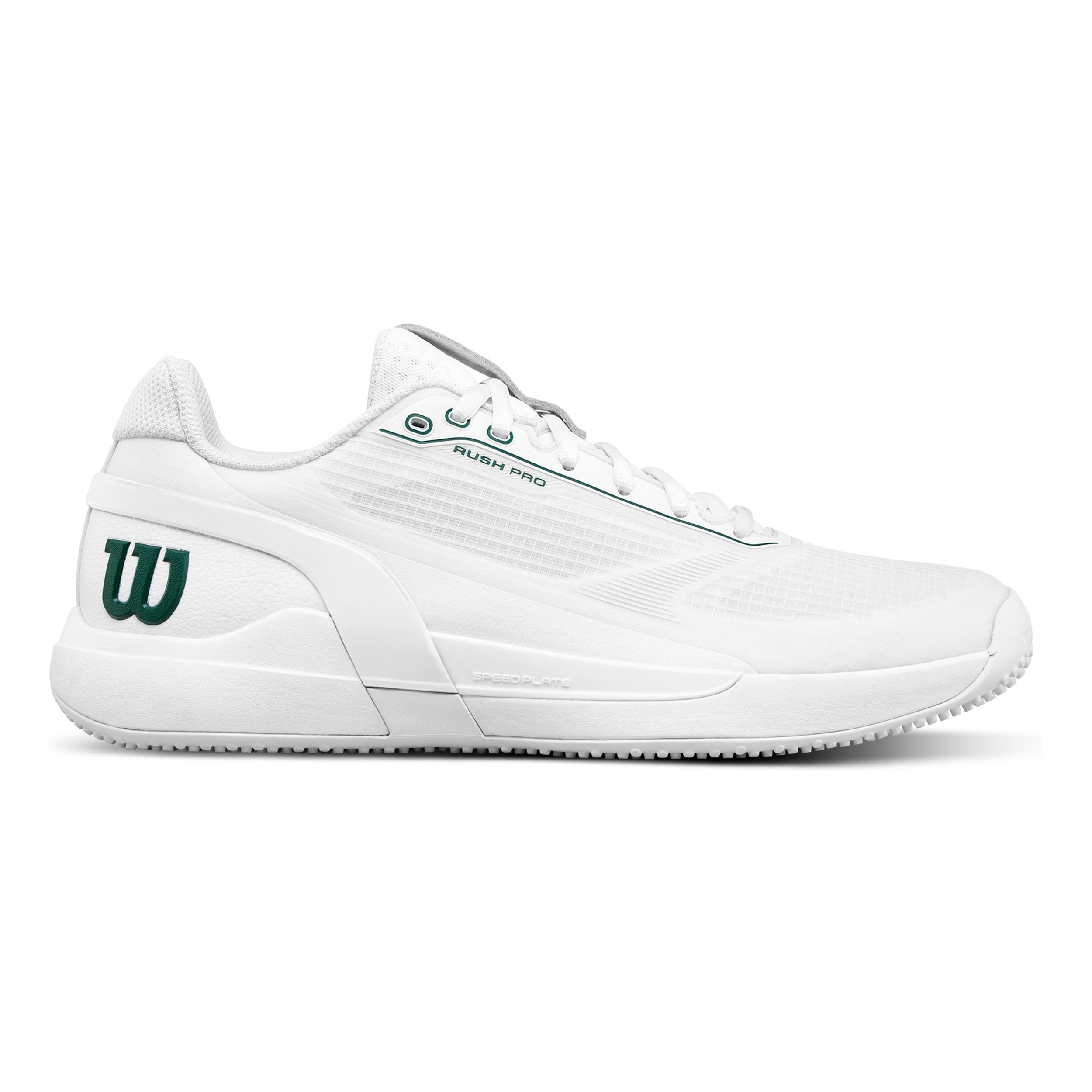 Wilson Rush Pro 5 Zapatilla para hierba Hombres - blanco, verde