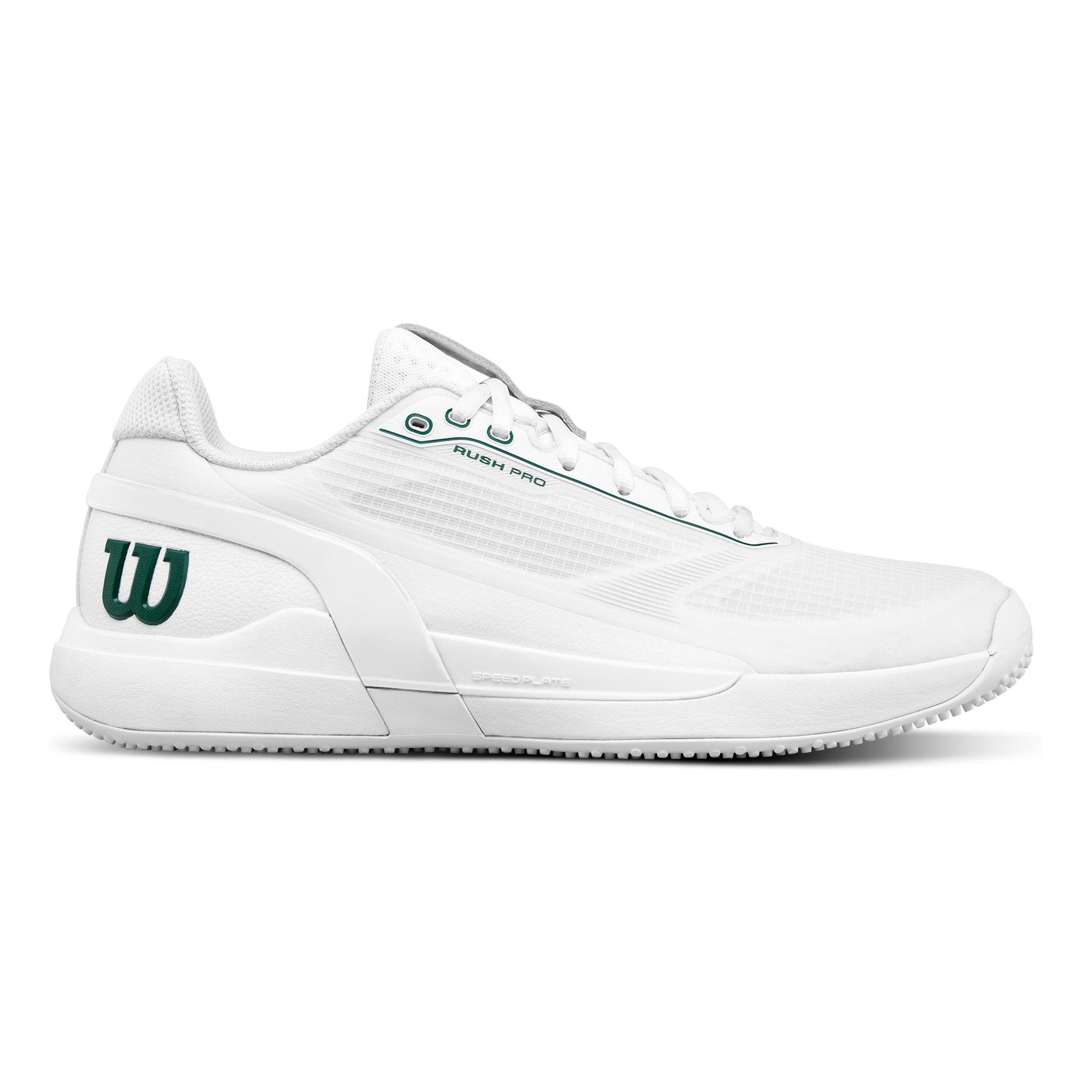 Wilson Rush Pro 5 Zapatilla para hierba Hombres - blanco, verde