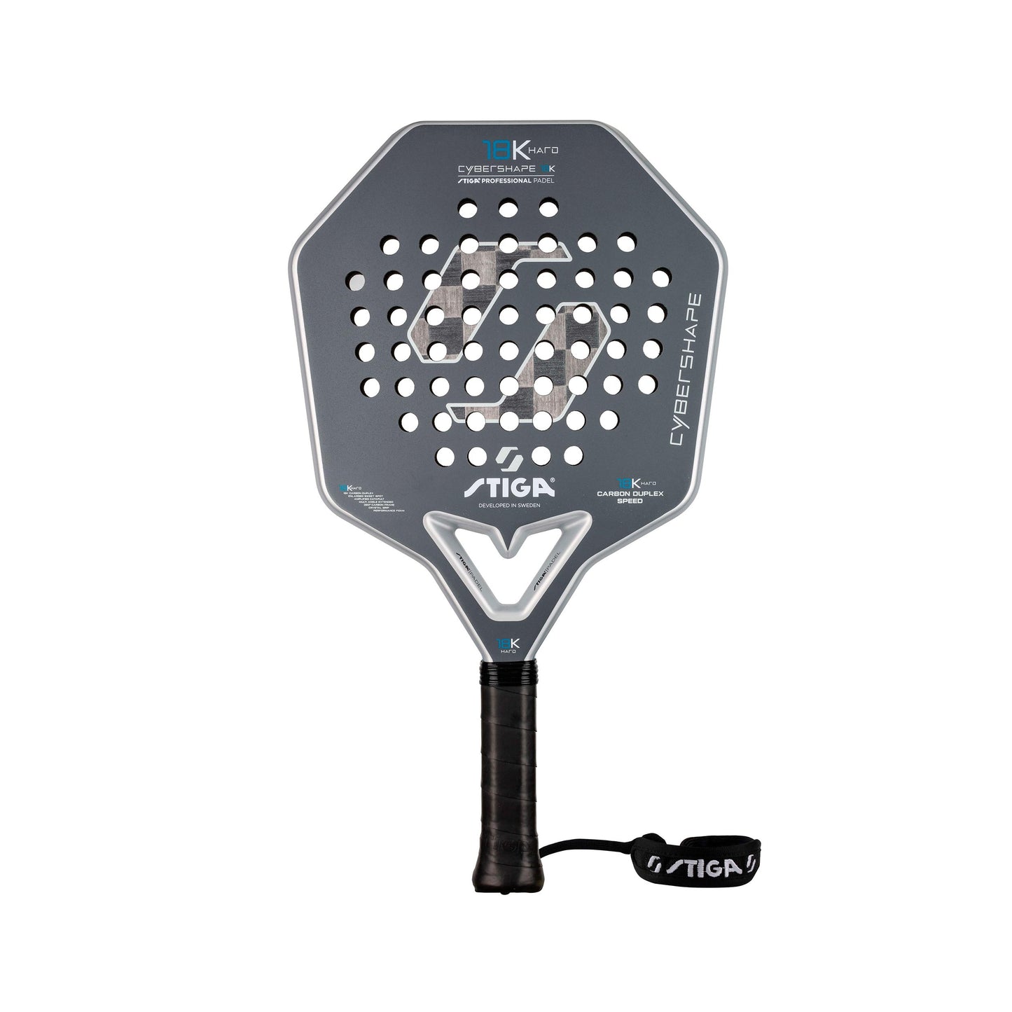 Stiga 18K Hard 2 Cybershape Pala de pádel Superficie completa