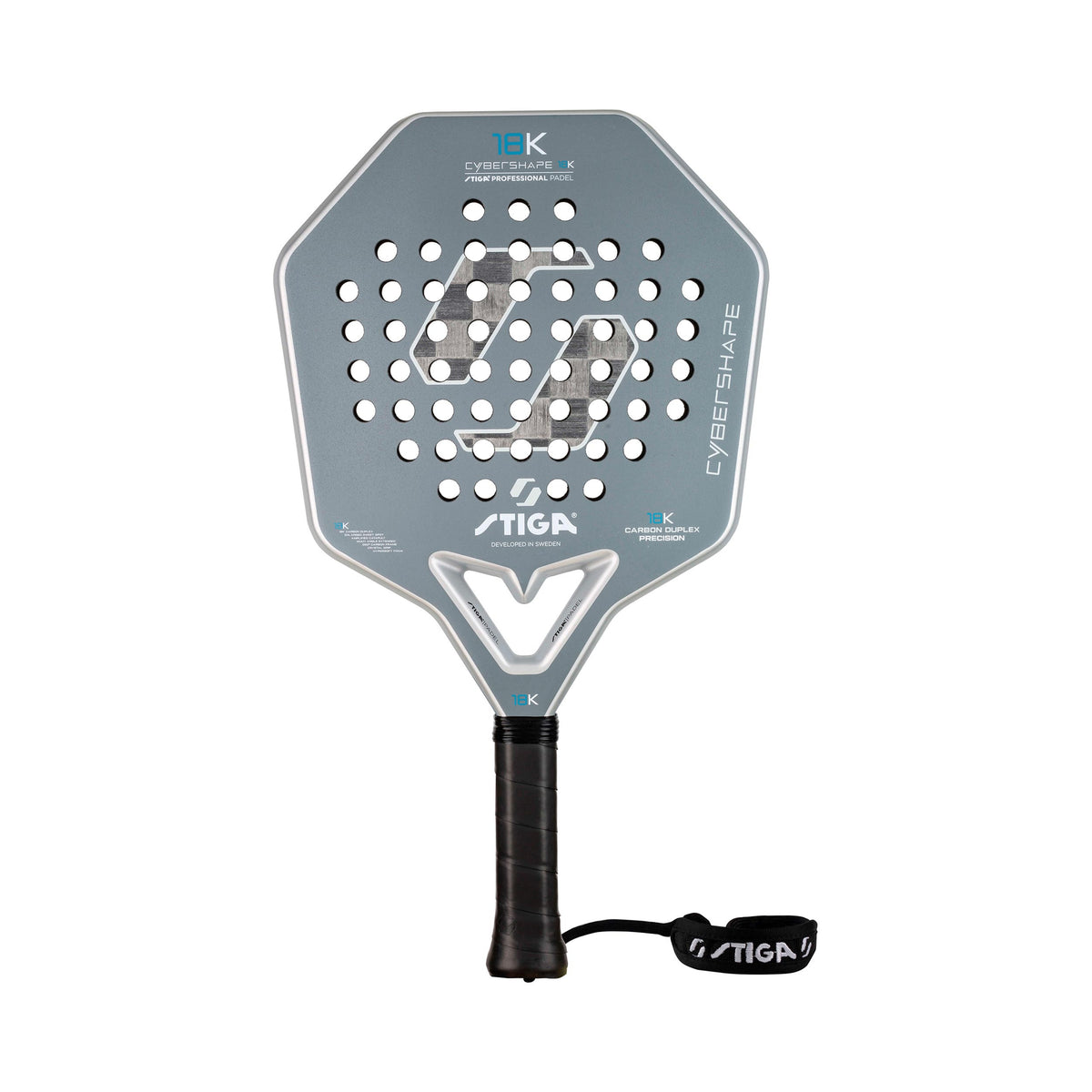 Stiga 18K 2 Cybershape Pala de pádel Raquetas de test