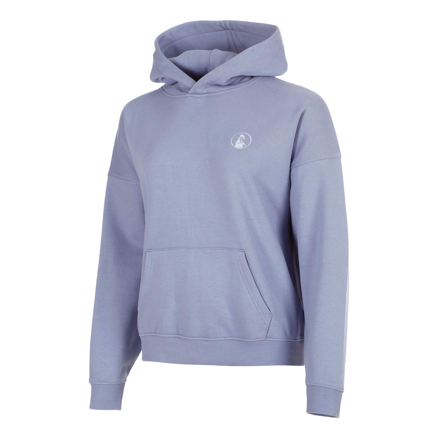 Quiet Please Confidence Oversize Sudadera con capucha Mujeres - azul