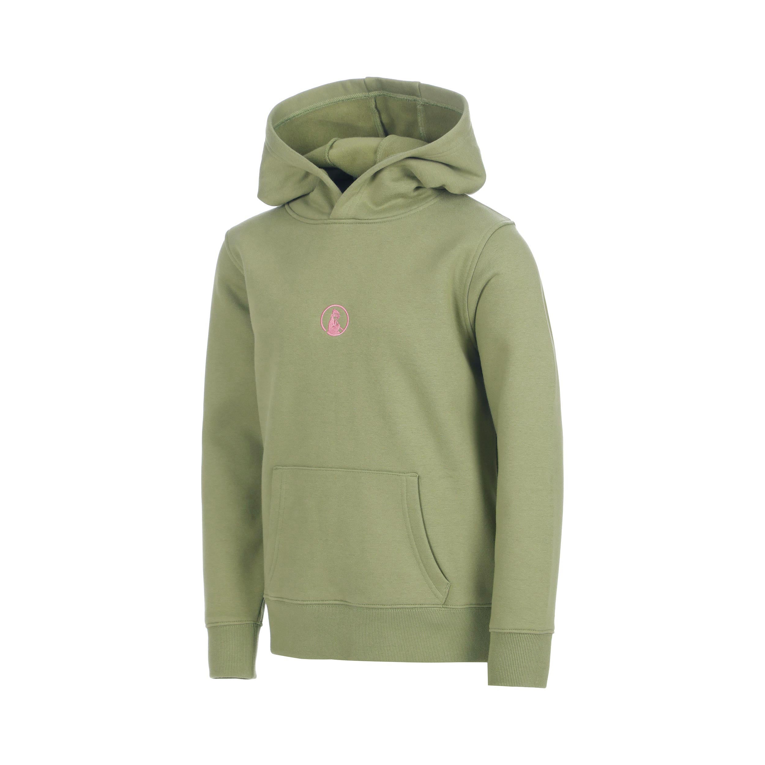 Quiet Please Club House Loose Fit Sudadera con capucha Niños - caqui