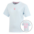 Club House Boyfriend Camiseta de manga corta Mujeres - azul claro
