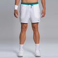 Pro Shorts Hombres - blanco, azul verdoso