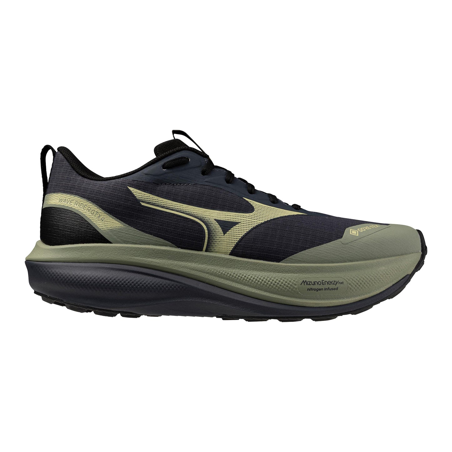Mizuno Wave Rider GTX 4  Zapatilla trail Hombres - salvia, azul oscuro