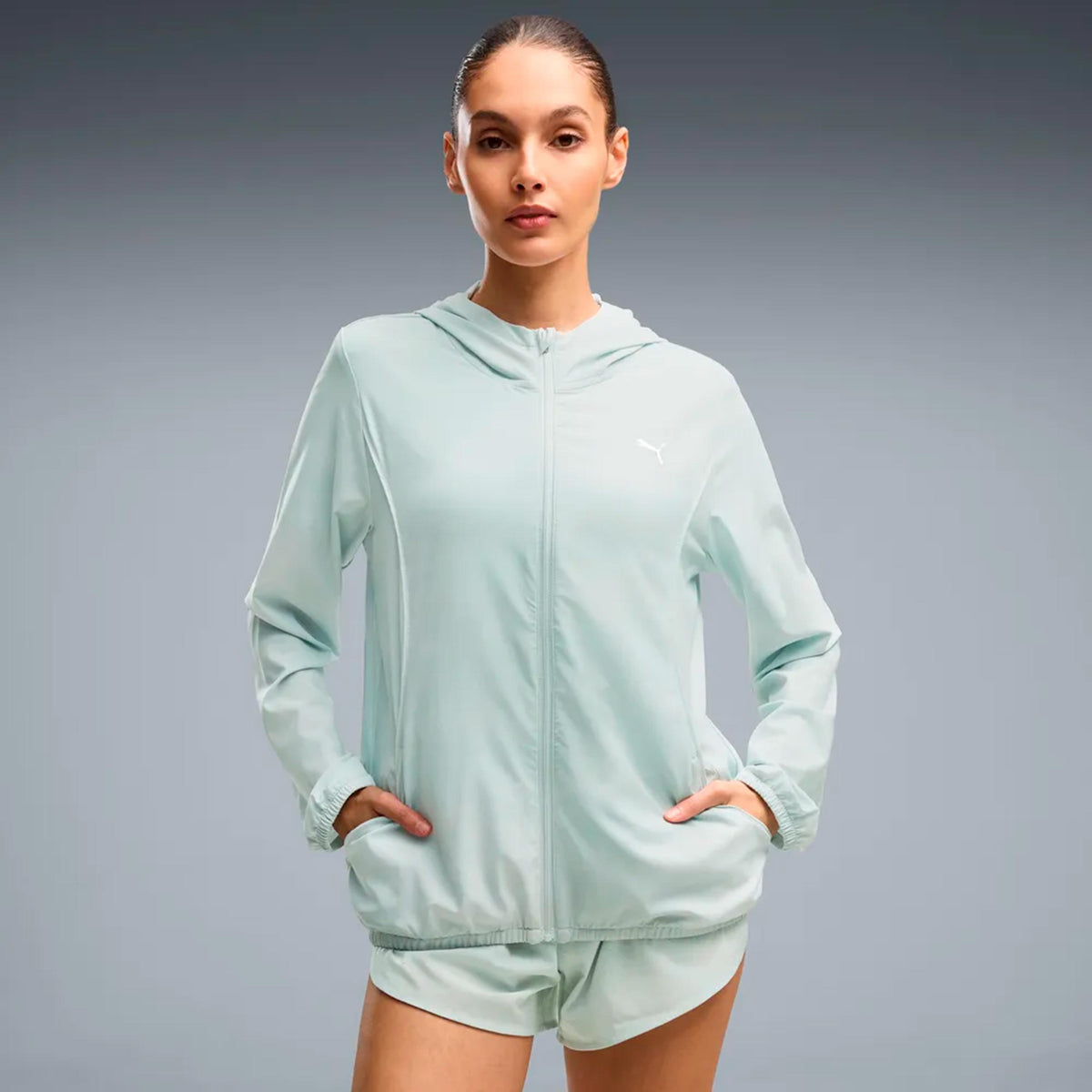 Puma Velocity AOP Woven  Chaqueta para correr Mujeres - verde claro