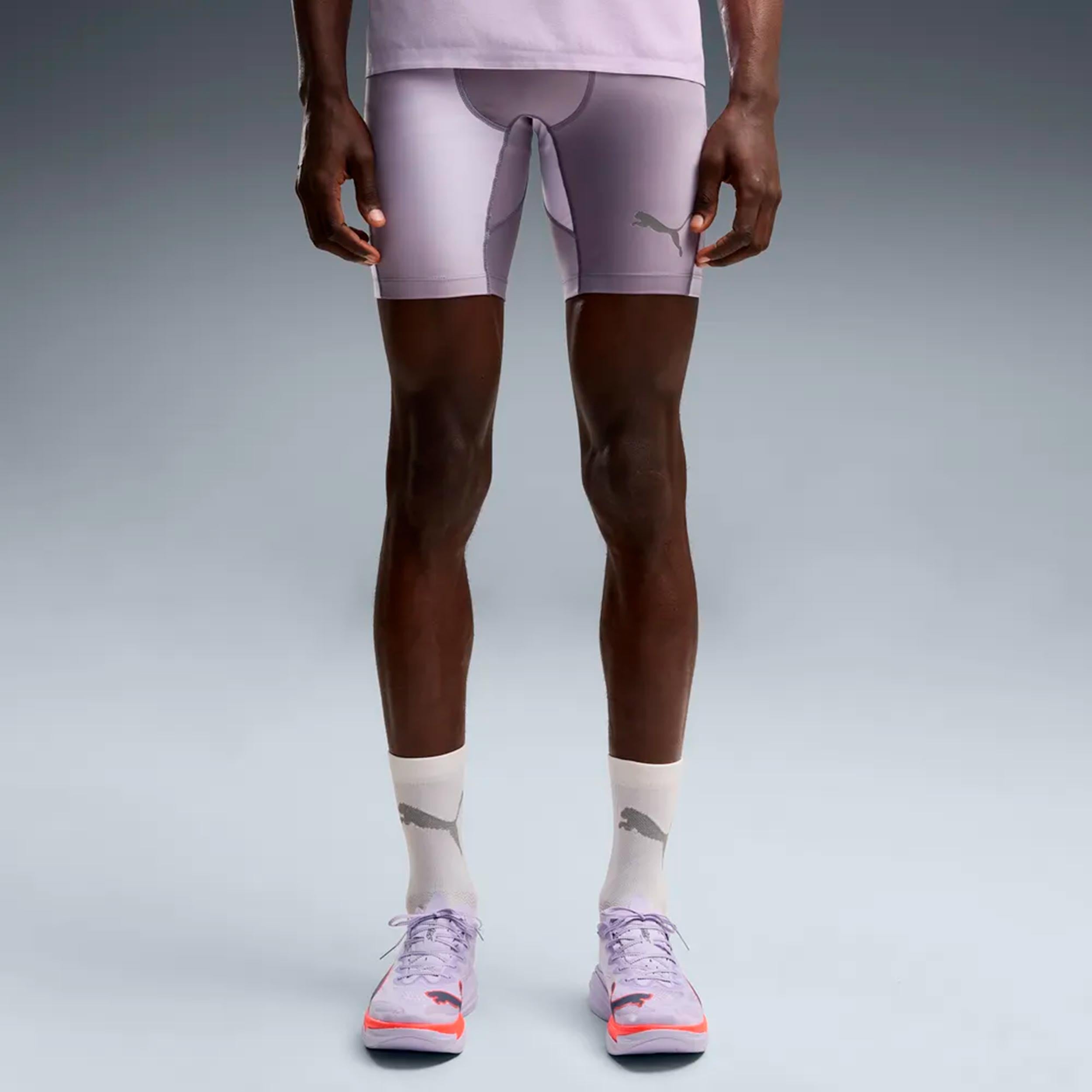 Puma Lightspeed AOP 8in half  Mallas para correr Hombres - gris