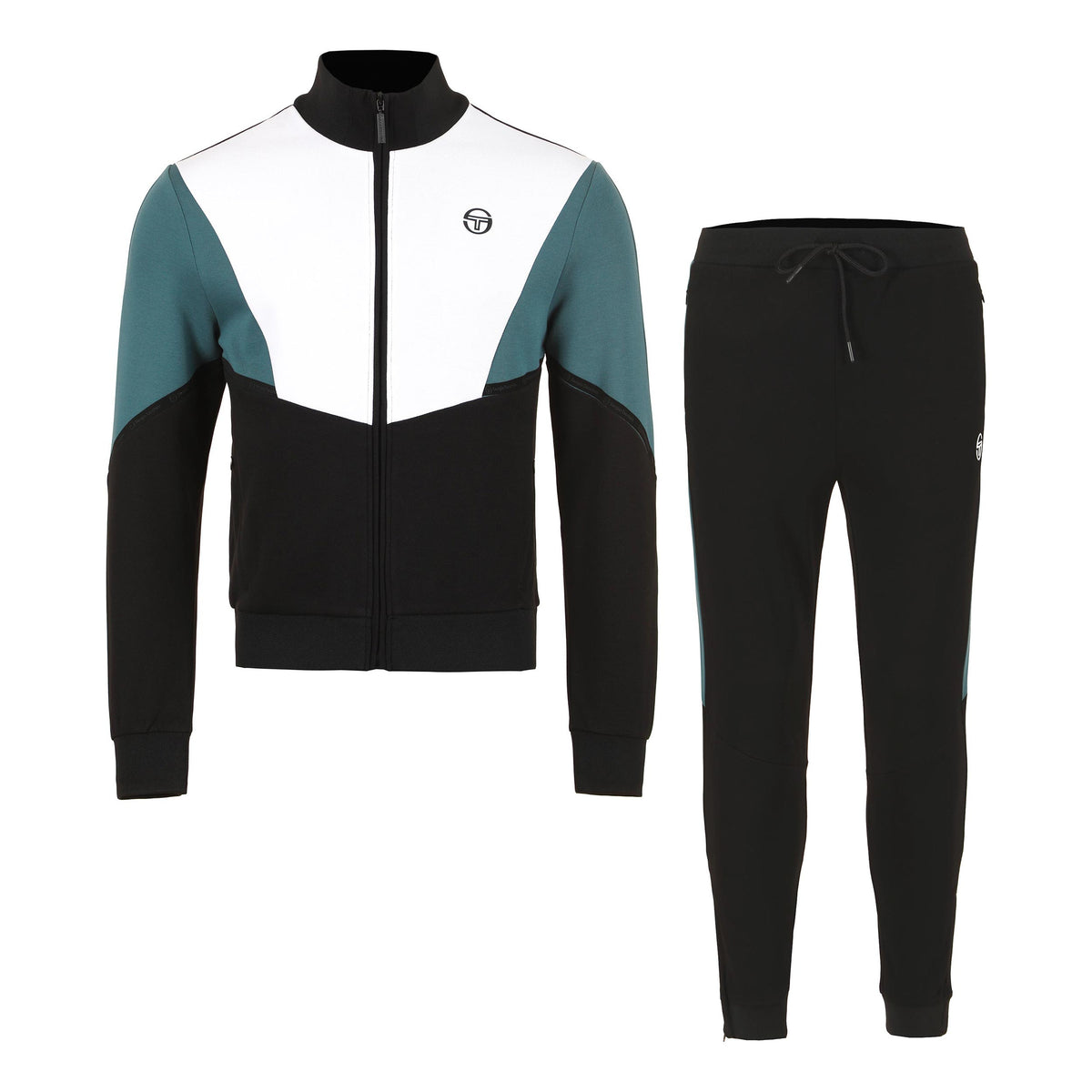 Sergio Tacchini Orizzonte Chándal Hombres - negro, blanco