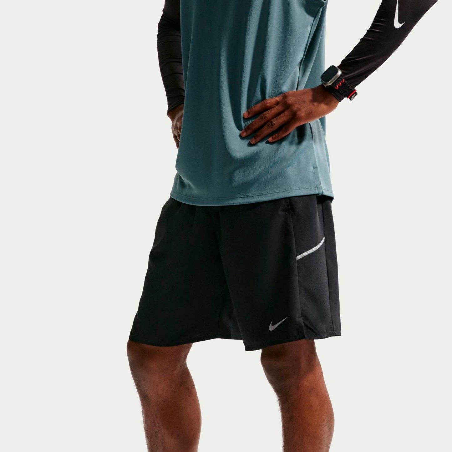 Nike Miler 9in  Pantalones cortos Hombres - negro, plateado