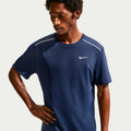 Miler  Camiseta de running Hombres - azul oscuro, plateado