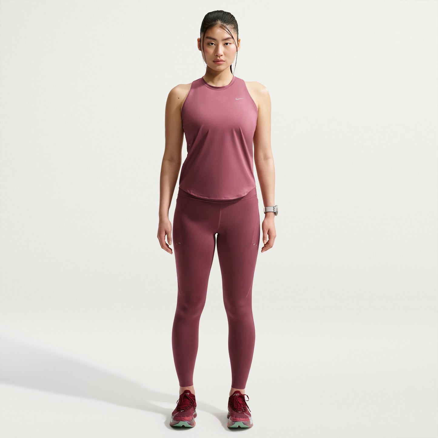 Nike Swift  Camiseta de running Mujeres - malva, plateado