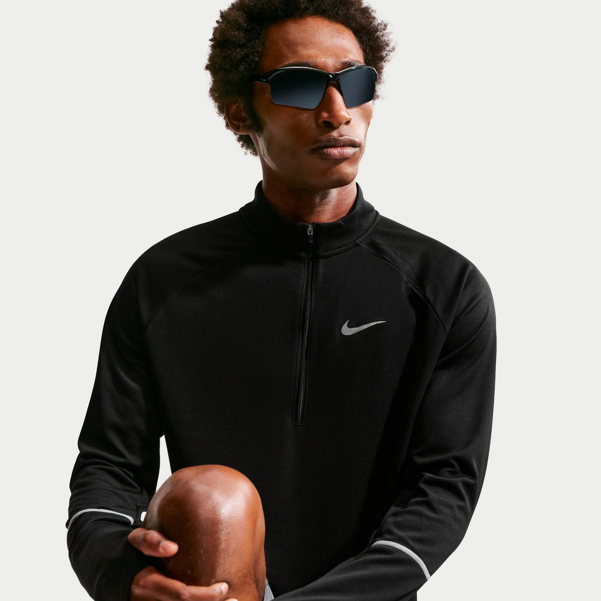 Nike Miler  Camiseta de running Hombres - negro, plateado