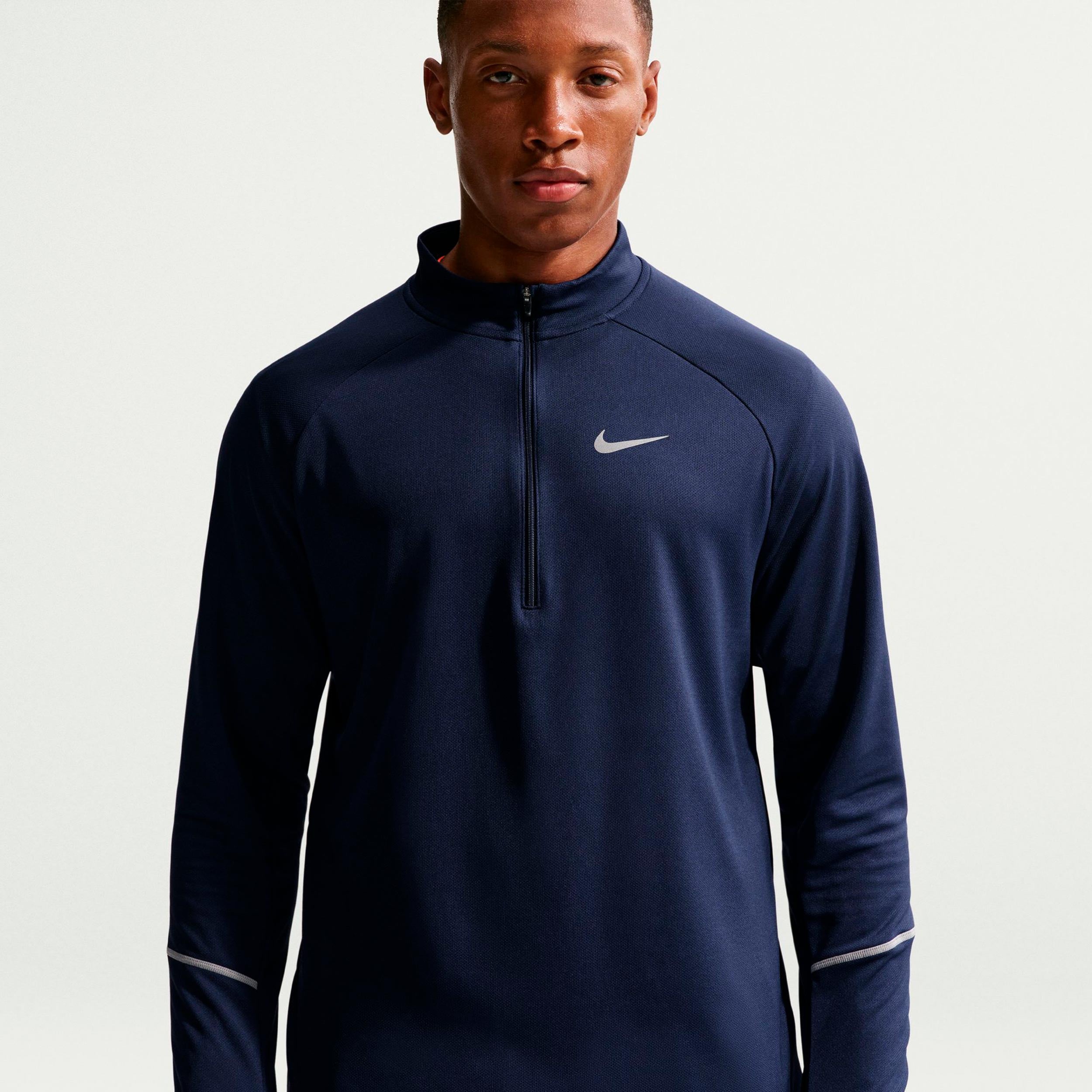 Nike Miler  Camiseta de running Hombres - azul oscuro, plateado