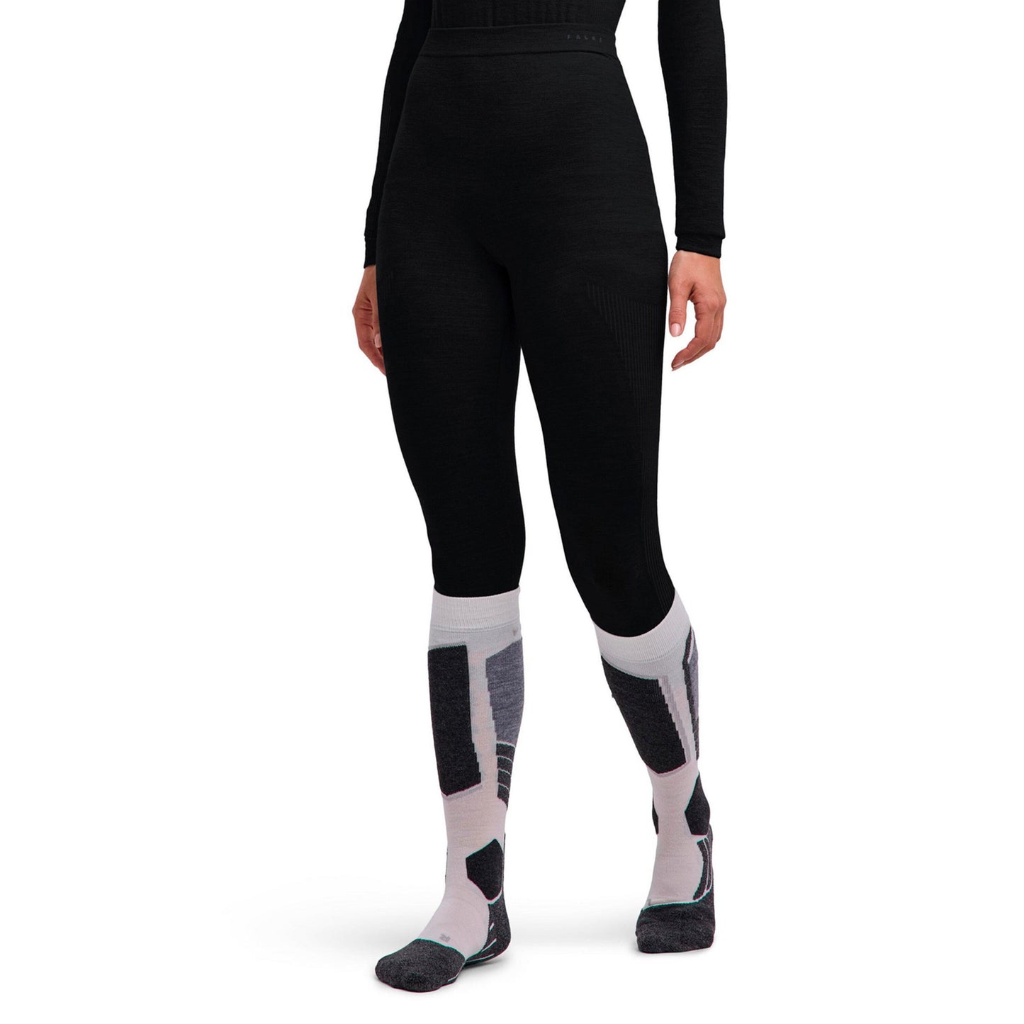 Falke Wool Tech Light 3/4  Malla Mujeres - negro