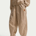 Mid-Rise Oversized Pantalón de entrenamiento Mujeres - beige