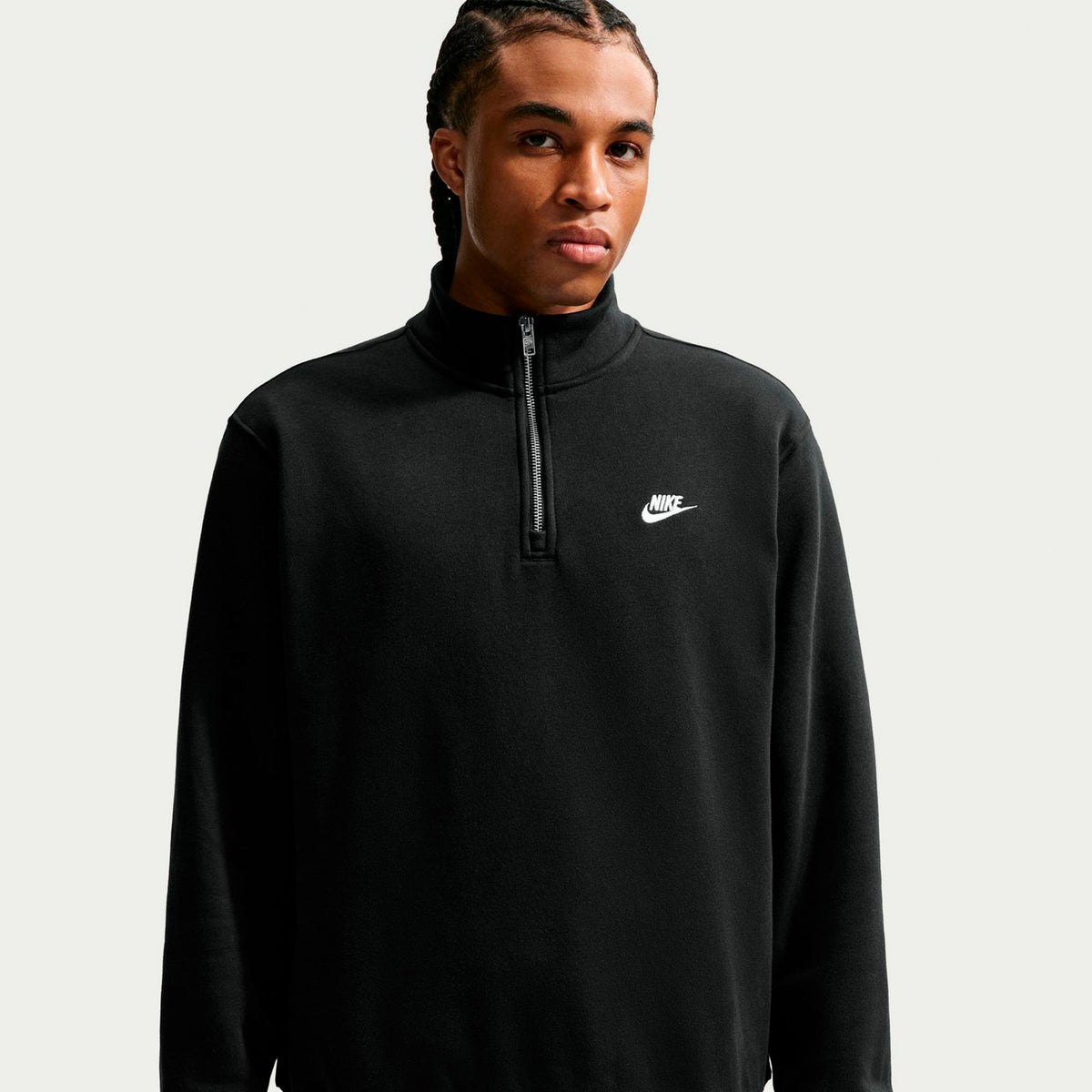 Nike 1/2-Zip Fleece Sudadera Hombres - negro