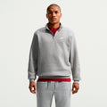 1/2-Zip Fleece Sudadera Hombres - gris