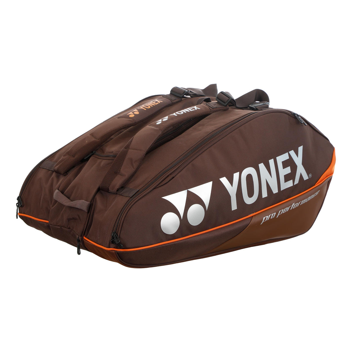Yonex Pro Racquet Bag Espresso Brown Raquetero De 12 - marrón, naranja