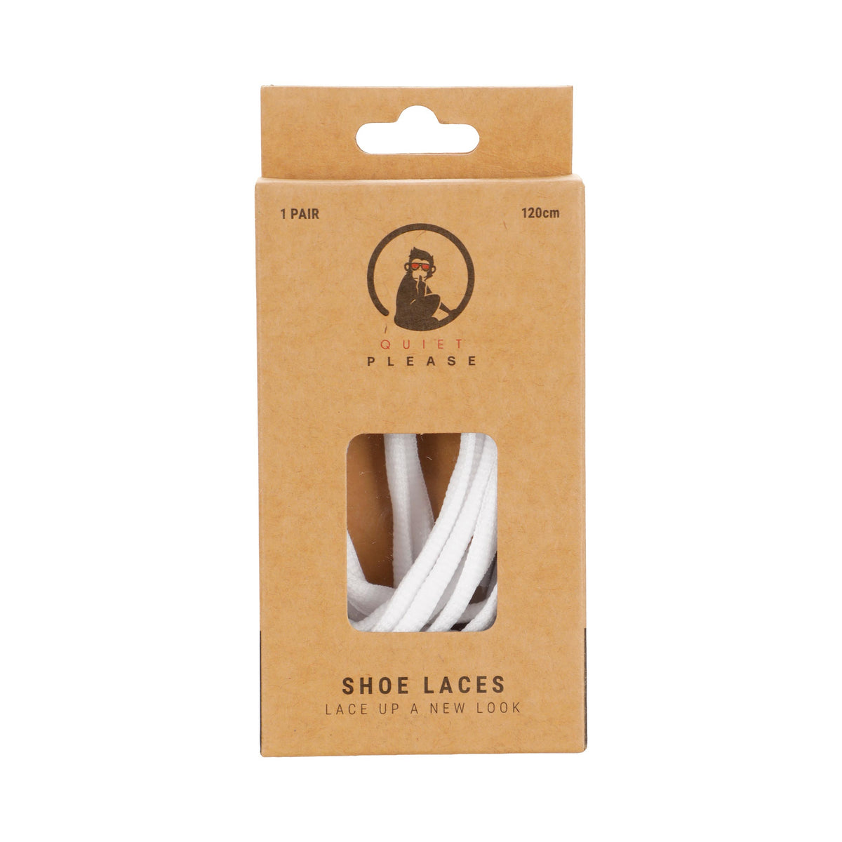 Quiet Please QP shoe laces 120cm Cordones - blanco