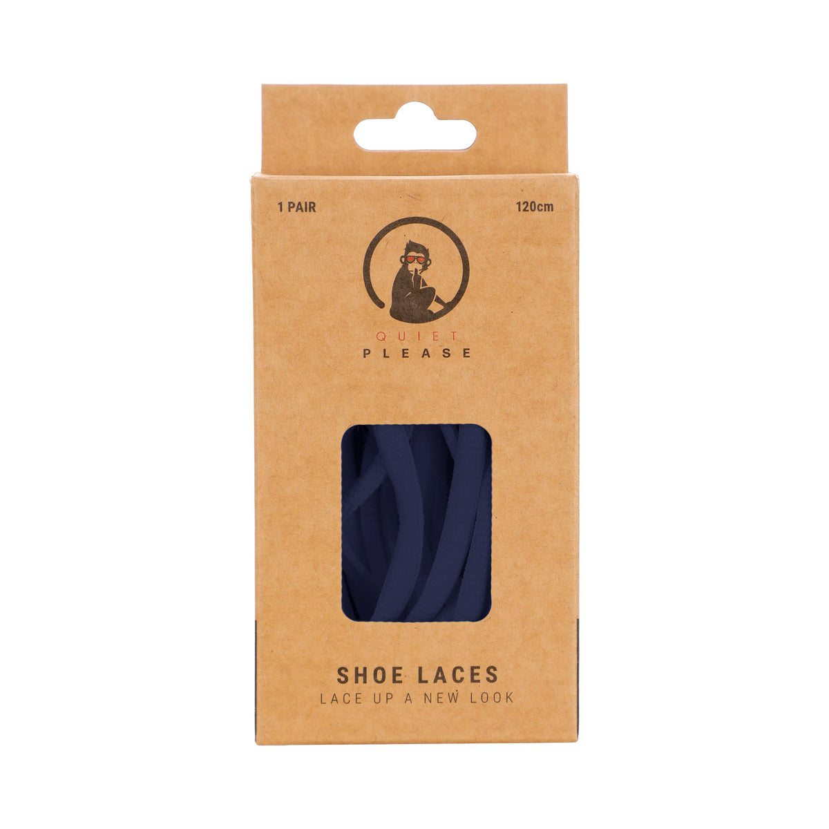 Quiet Please 120cm Cordones - azul oscuro