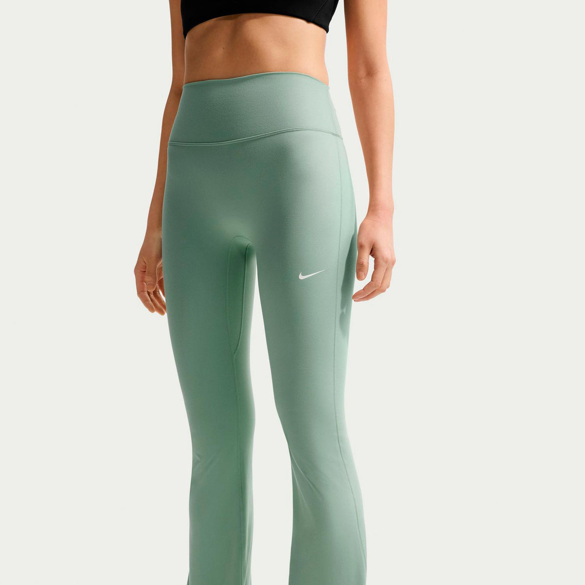 Nike One High Waist Flare Tight Malla Mujeres - salvia