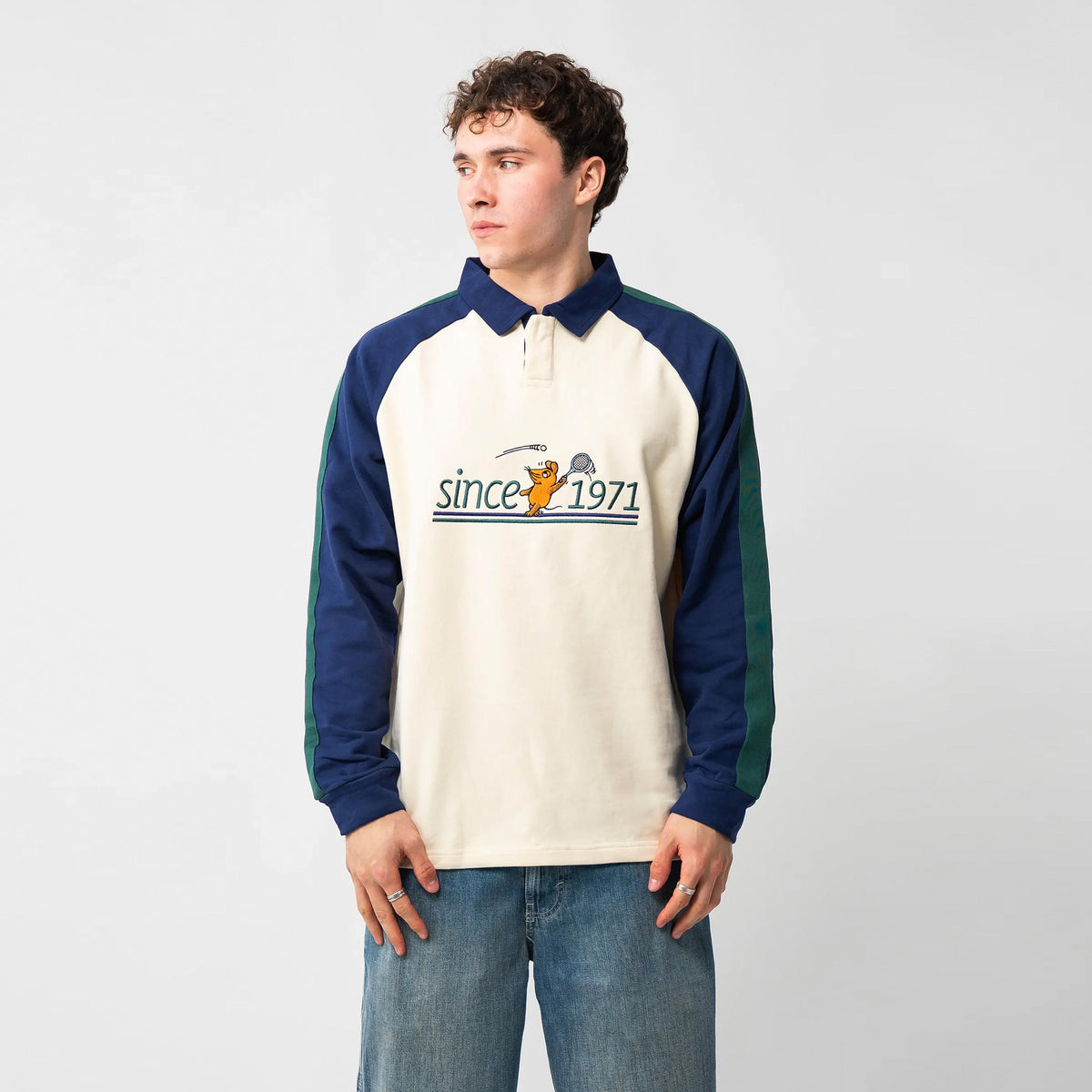 Lobster & Lemonade Maus Tennis – ’63 Rugby Sudadera Unisex - crema, multicolor