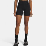 Ropa Under Armour Under Armour Velociti 6in Fitted  Pantalones cortos Mujeres-negro, plateado
