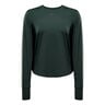 One Classic Dri-Fit Camiseta de manga larga Mujeres - verde oscuro, 