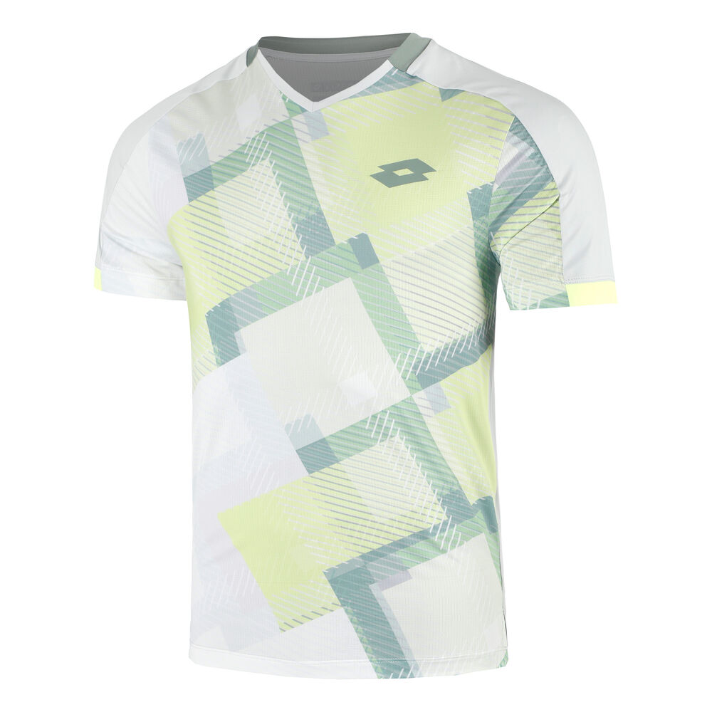 Lotto Tech IV D1 Camiseta De Manga Corta Hombres - Gris, Verde
