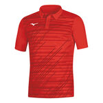 Ropa de tenis Mizuno Mizuno Team Chiba Polo Hombres-rojo