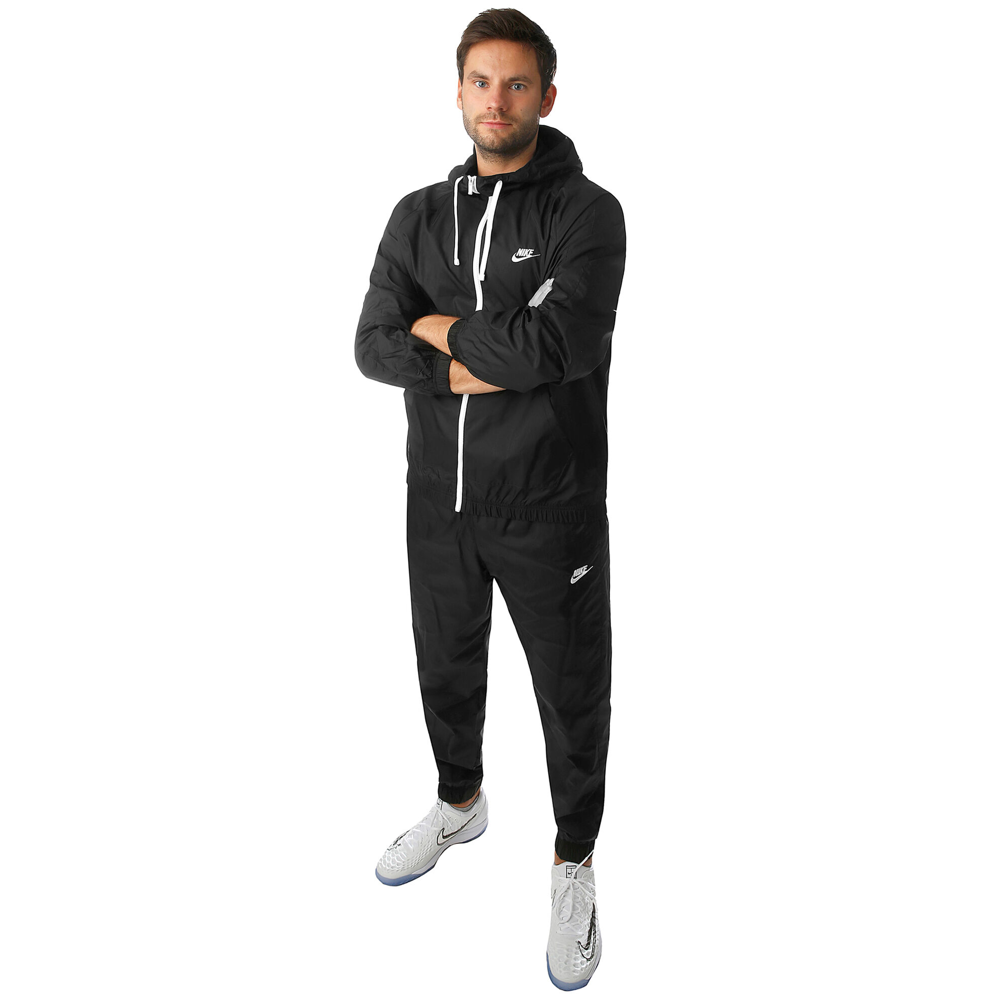Nike Sportswear Woven Hooded Chándal Hombres - Negro, compra online Tennis-Point