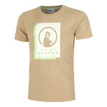 Ropa Quiet Please Quiet Please Wild Layer Camiseta De Manga Corta Hombres-Beige,Verde Ne&oacute;n