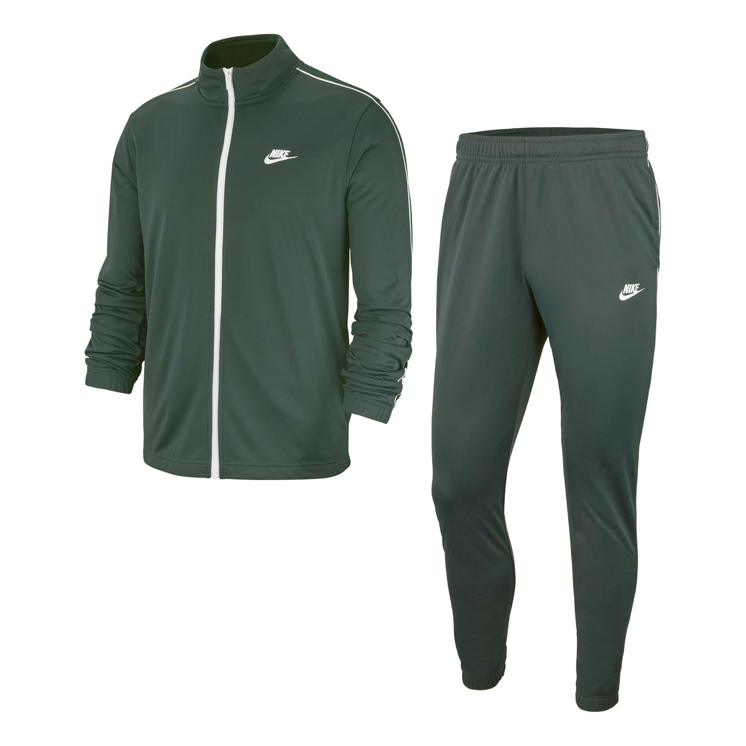 Buy Nike Sportswear Basic Chandal Hombres Verde Oscuro Blanco online Tennis Point ES