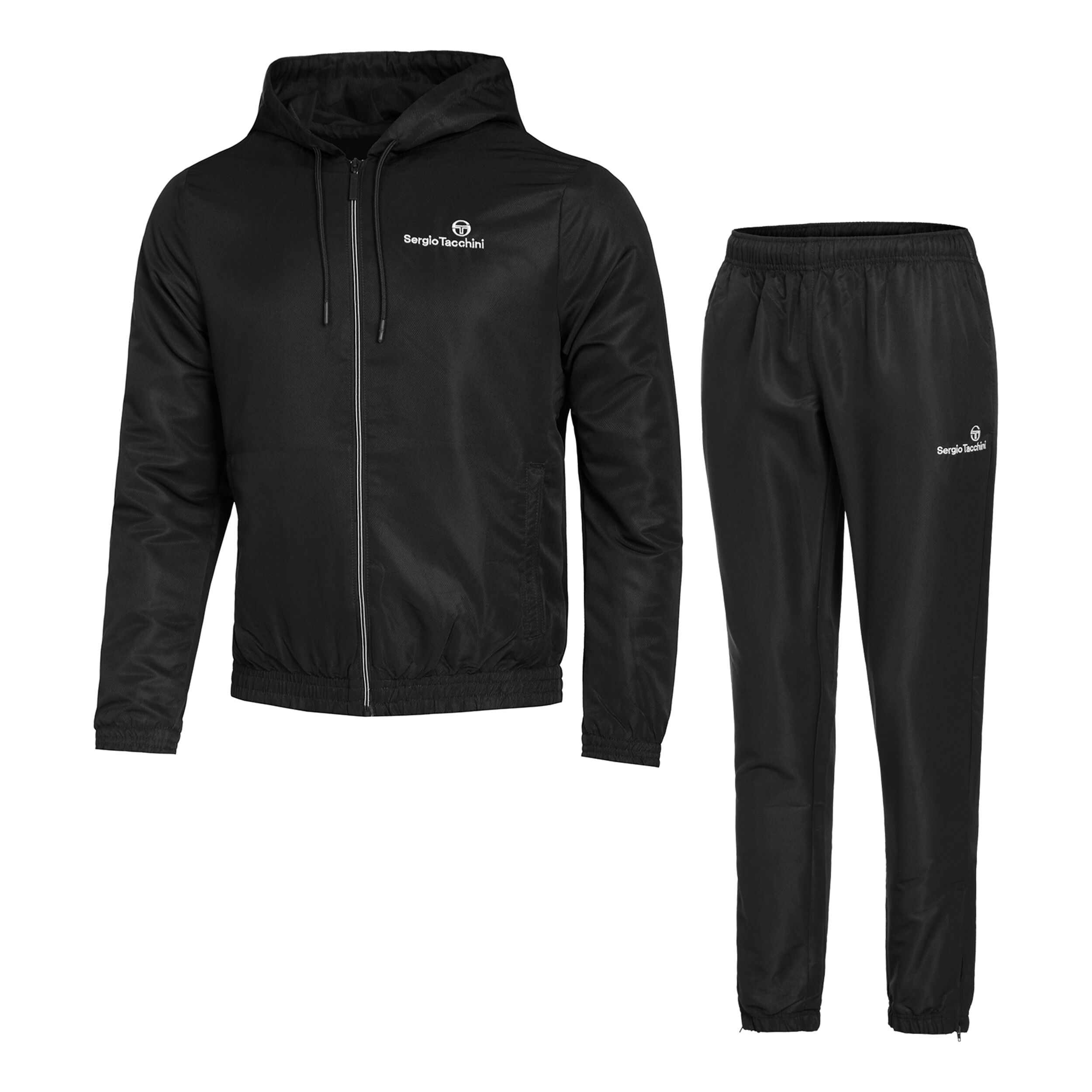 Buy Sergio Tacchini Carson Chandal Hombres Negro Plateado online Tennis Point ES