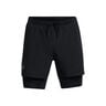 Launch 5 Inch 2-in-1 Pantalones Cortos Hombres-Negro