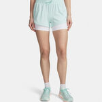 Ropa Under Armour Under Armour Velociti Pro 4in 2n1  Pantalones cortos Mujeres-mint, plateado