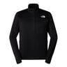 Winter Warm Pro 1/4 Zip Camiseta De Running Hombres-Negro
