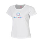 Ropa de tenis BIDI BADU BIDI BADU Logo Chill Camiseta de manga corta Niños-blanco
