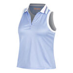 Ropa Lucky in Love Lucky in Love Timeless Sleeveless Polo Mujeres-Azul Claro