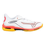 Zapatillas de tenis Mizuno Mizuno Wave Exceed Tour 6 Zapatilla Tierra Batida Hombres-Blanco,Coral