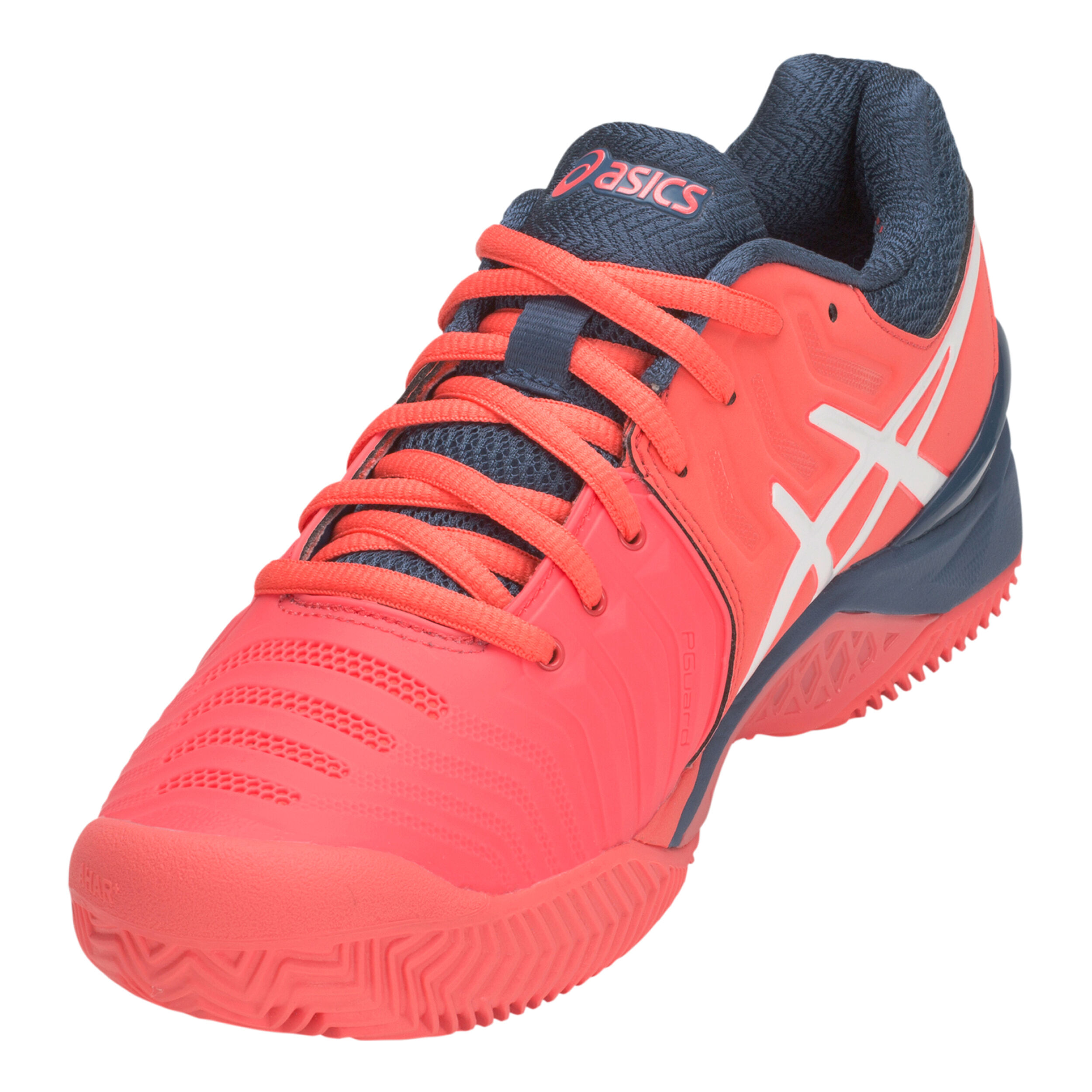 Buy ASICS Gel Resolution 7 Clay Zapatilla Tierra Batida Mujeres Azul Oscuro Coral online Tennis Point ES