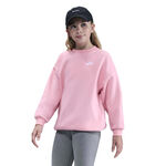 Ropa Nike Nike Club Fleece Oversized Crew Sudadera Chicas-Rosa