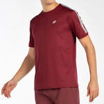 Ropa Bullpadel Bullpadel Alder Camiseta De Manga Corta Hombres-Rojo Oscuro