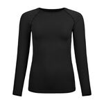 Ropa Odlo Odlo BL Top Crew Neck Performance Light Eco Camiseta De Manga Larga Mujeres-Negro