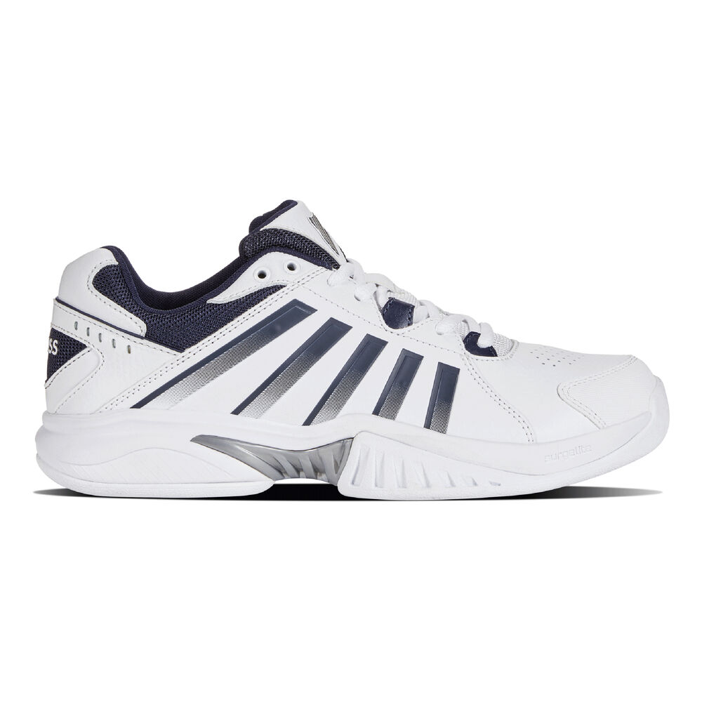 K-Swiss Receiver V Zapatilla Para Pista Cubierta Hombres - Blanco, Azul Oscuro
