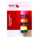 Sobregrips MSV MSV Cyber Wet Pack De 3-Amarillo Ne&oacute;n,Naranja Ne&oacute;n