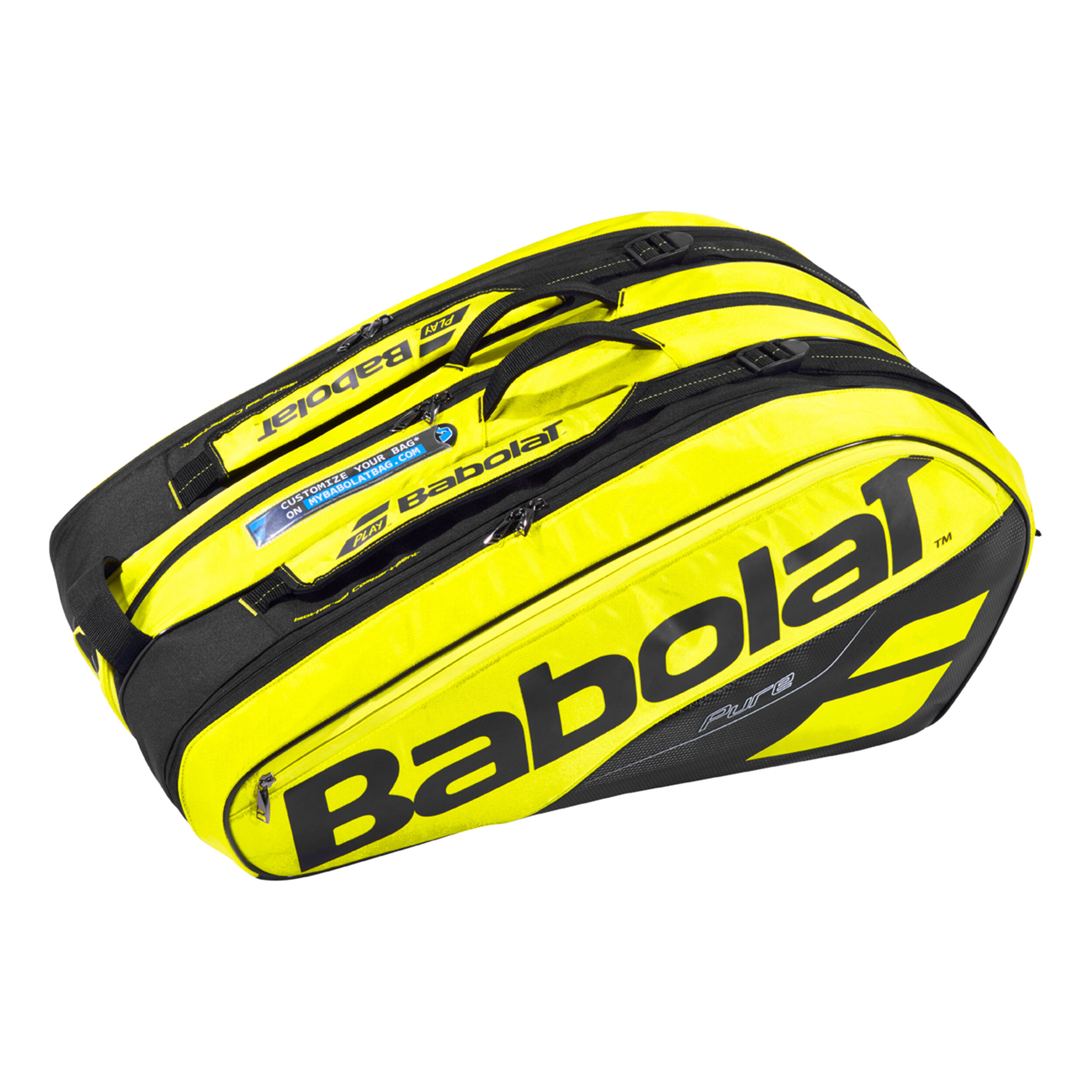 Buy Babolat Pure Aero Racket Holder X12 Raquetero Amarillo Negro online Tennis Point ES