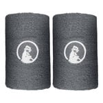 Ropa de tenis Quiet Please Quiet Please Long Cinta para sudor - Pack de 2 Unisex-gris oscuro, blanco